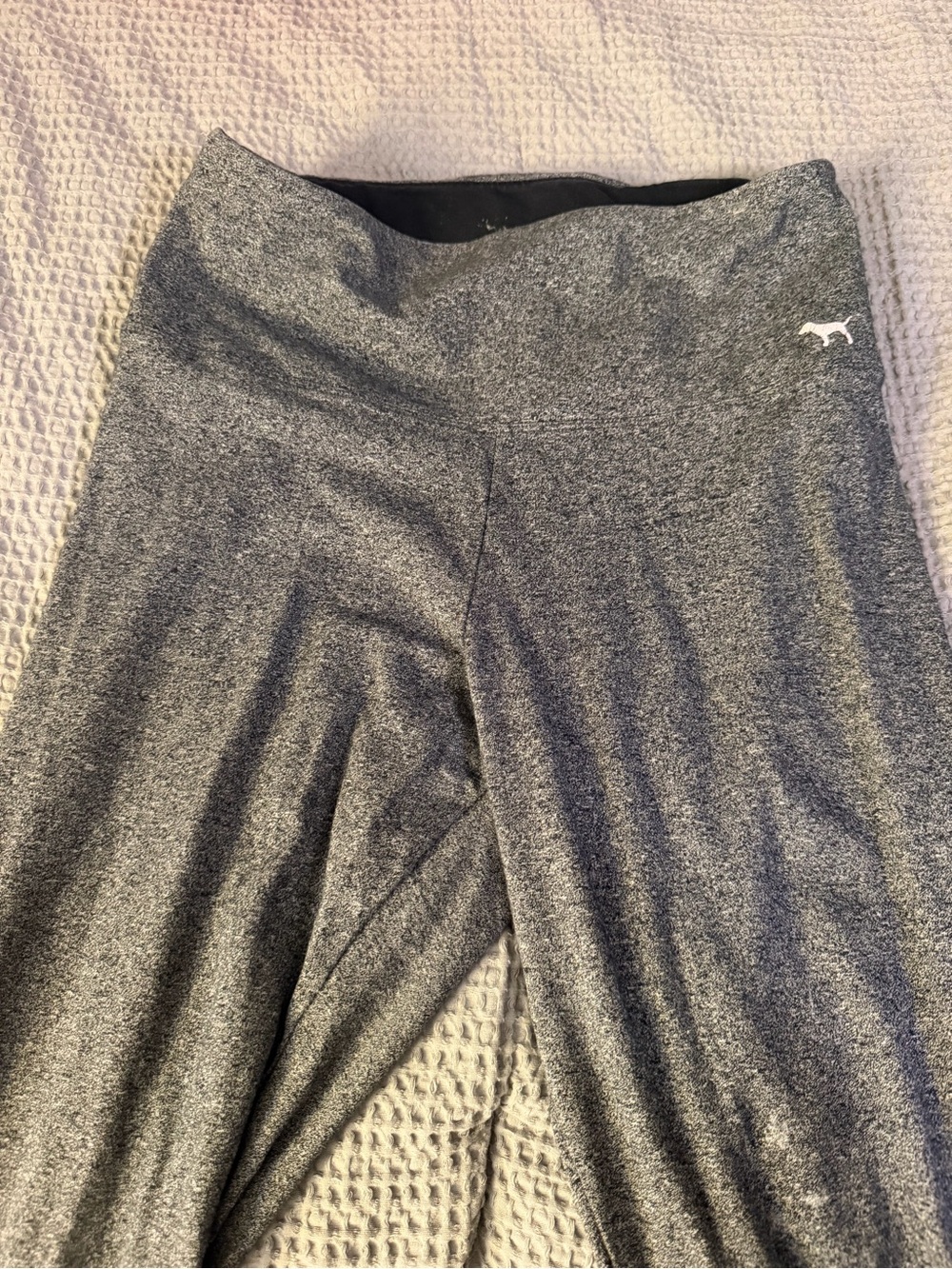 Women' s PINK Gray Athletic Leggings with PINK Logo